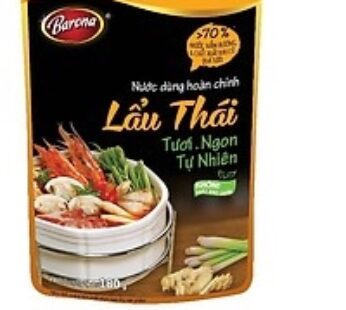 Nước dùng hoàn chỉnh Barona – Lẩu Thái (180gr)